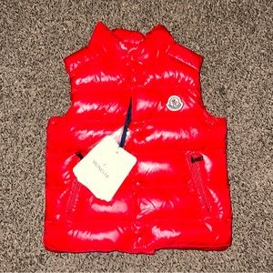 Red Moncler size 2T